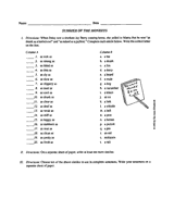 Summer of the Monkeys: Simile Worksheet