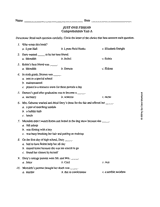 Just One Friend &mdash; Comprehension Test A