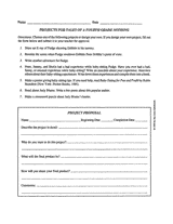 Projects for Tales of a Fourth Grade Nothing