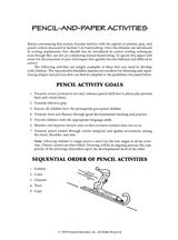 Pencil-and-Paper Activities