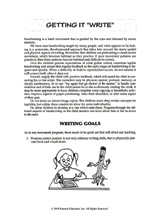 Getting it ''Write''