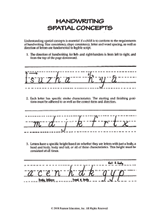 Handwriting Spatial Concepts