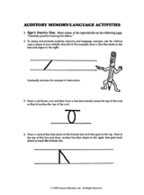 Auditory Memory/Language Activities