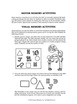 Motor Memory Activities