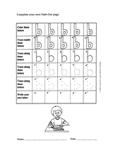 Fade-Out Lowercase 'b' Activity