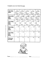 Fade-Out Lowercase 'c' Activity