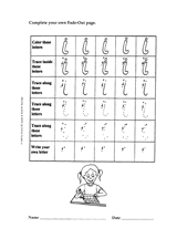 Fade-Out Lowercase 'i' Activity