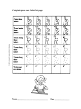 Fade-Out Lowercase 'k' Activity