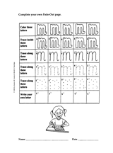 Fade-Out Lowercase 'm' Activity