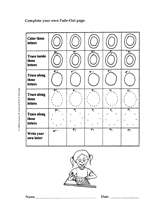Fade-Out Lowercase 'o' Activity