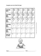 Fade-Out Lowercase 'p' Activity