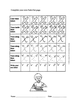 Fade-Out Lowercase 'x' Activity