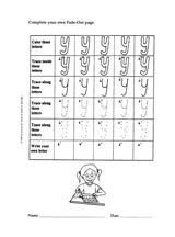 Fade-Out Lowercase 'y' Activity