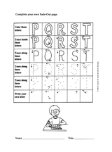 Fade-Out Uppercase P-T Activity