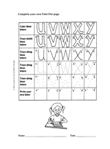 Fade-Out Uppercase U-Y Activity