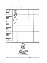 Fade-Out Uppercase Z Activity