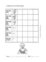 Fade-Out Lowercase Cursive 'z' Activity