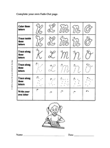 Fade-Out Uppercase Cursive K-O Activity