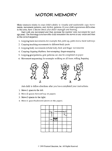 Motor Memory