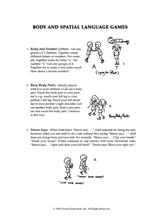 Body and Spatial Language Games