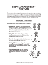 Body Management: Posture