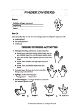 Finger Dividers