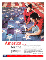 America for the People Poster: Franklin D. Roosevelt