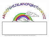 Rainbow Letter Mat