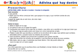 Adivina qué hay dentro (actividades del grupo)