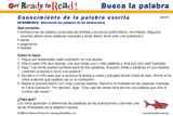Busca la palabra (actividades del grupo)