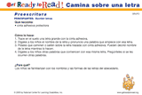 Camina sobre una letra (actividades del grupo)