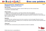 Eres una palabra (actividades del grupo)