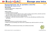 Escoge una letra (actividades del grupo)