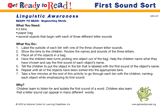 First Sound Sort (Group Activity)