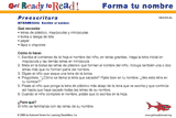 Forma tu nombre