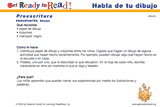 Habla de tu dibujo (actividades del grupo)
