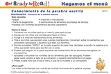 Hagamos el menú (actividades del grupo)