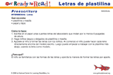 Letras de plastilina
