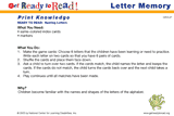 Letter Memory (Group Activity)