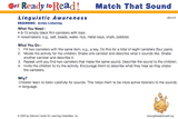Match that Sound (Group Activity)