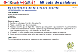 Mi caja de palabras (actividades del grupo)