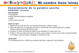 Mi nombre tiene letras (actividades del grupo)