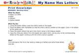 My Name Has Letters