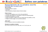 Saltos con palabras