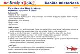 Sonido misterioso (actividades del grupo)