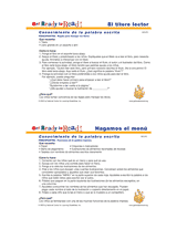 ¡Prepárate a leer! actividades del grupo