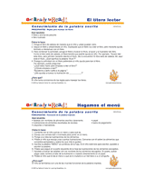¡Prepárate a leer! actividades uno-a-uno