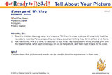 Tell About Your Picture (Group Activity)