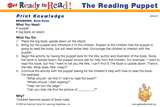 The Reading Puppet (Group Activity)