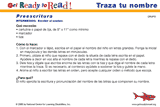 Traza tu nombre (actividades del grupo)